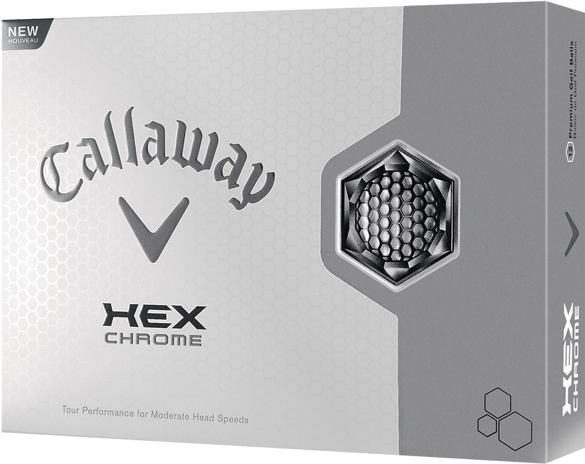 Callaway HEX Chrome Golf Balls - 12 pack