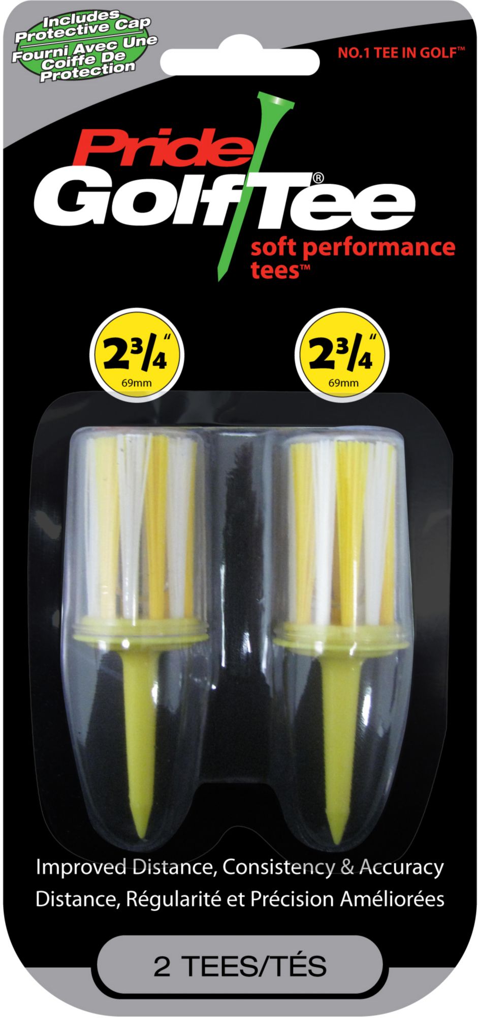 Pride Soft Performance 2 &frac34;" Tees - 2 pack