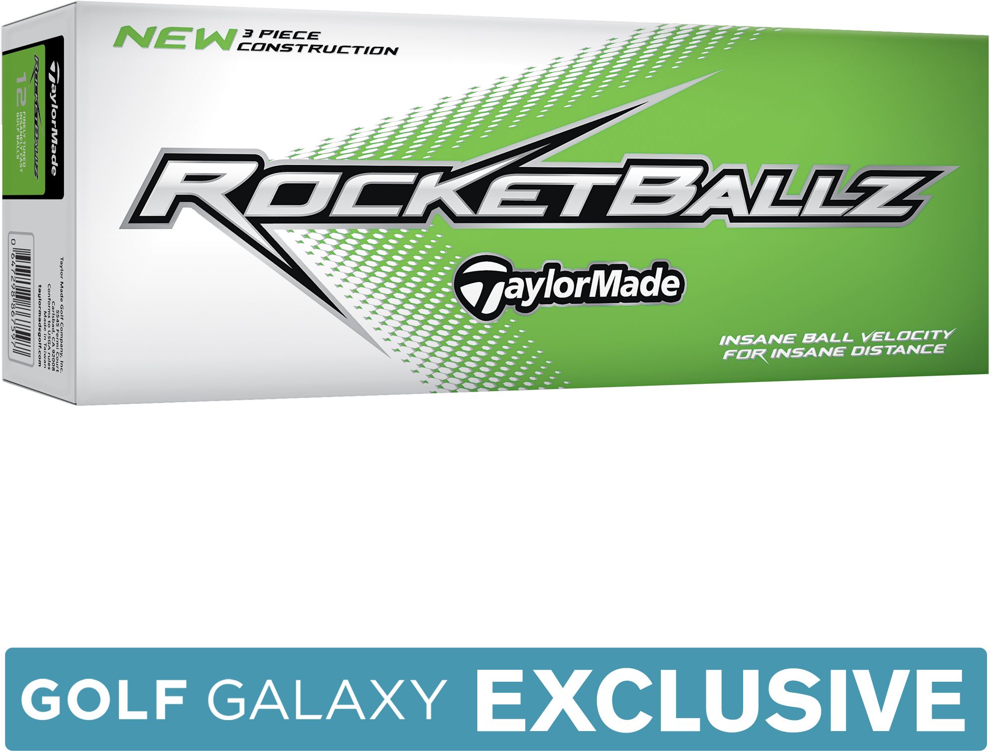 TaylorMade RocketBallz Slime Edition Golf Balls - 12 pack