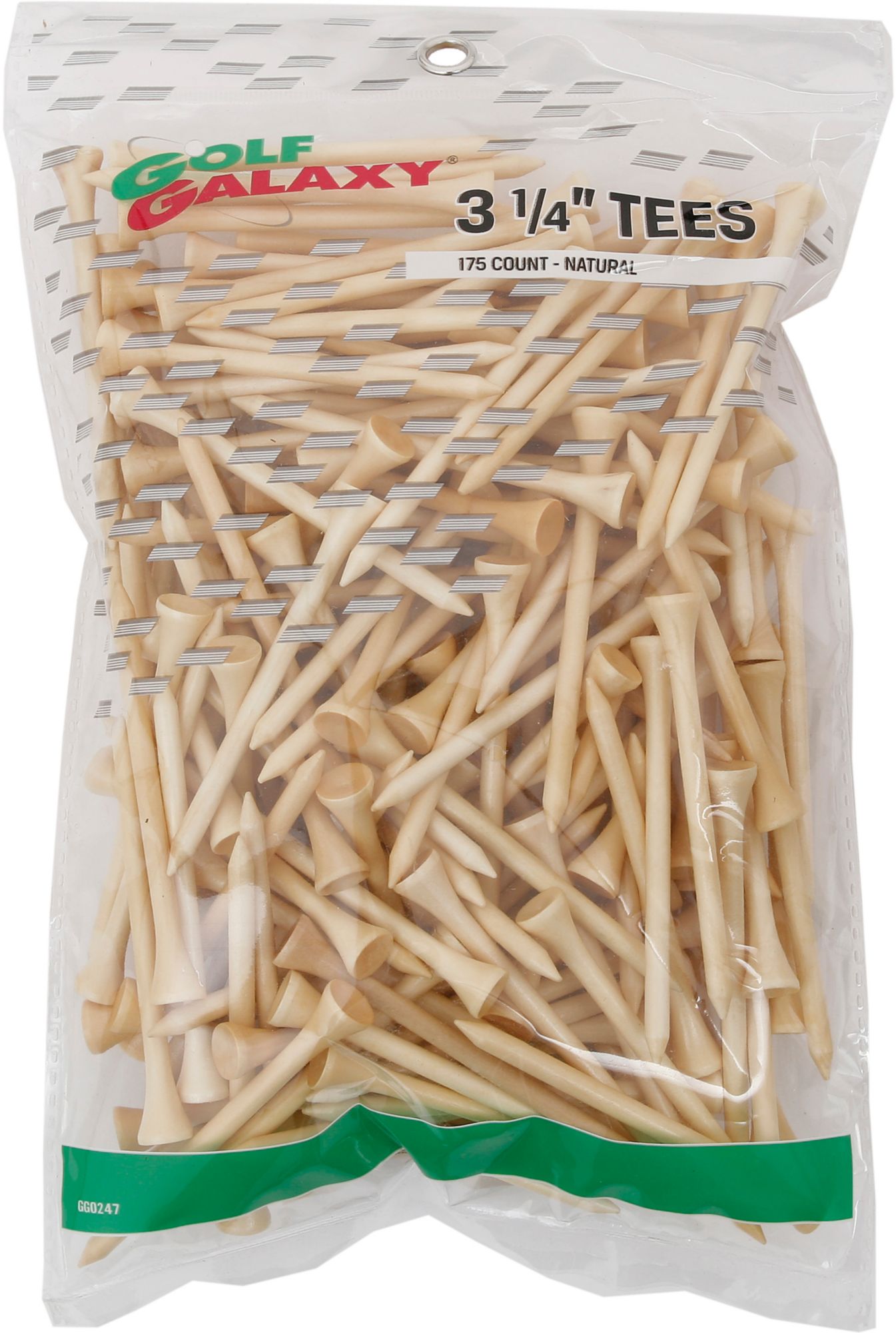 Golf Galaxy 3&frac14;" Natural Golf Tees - 175 Count