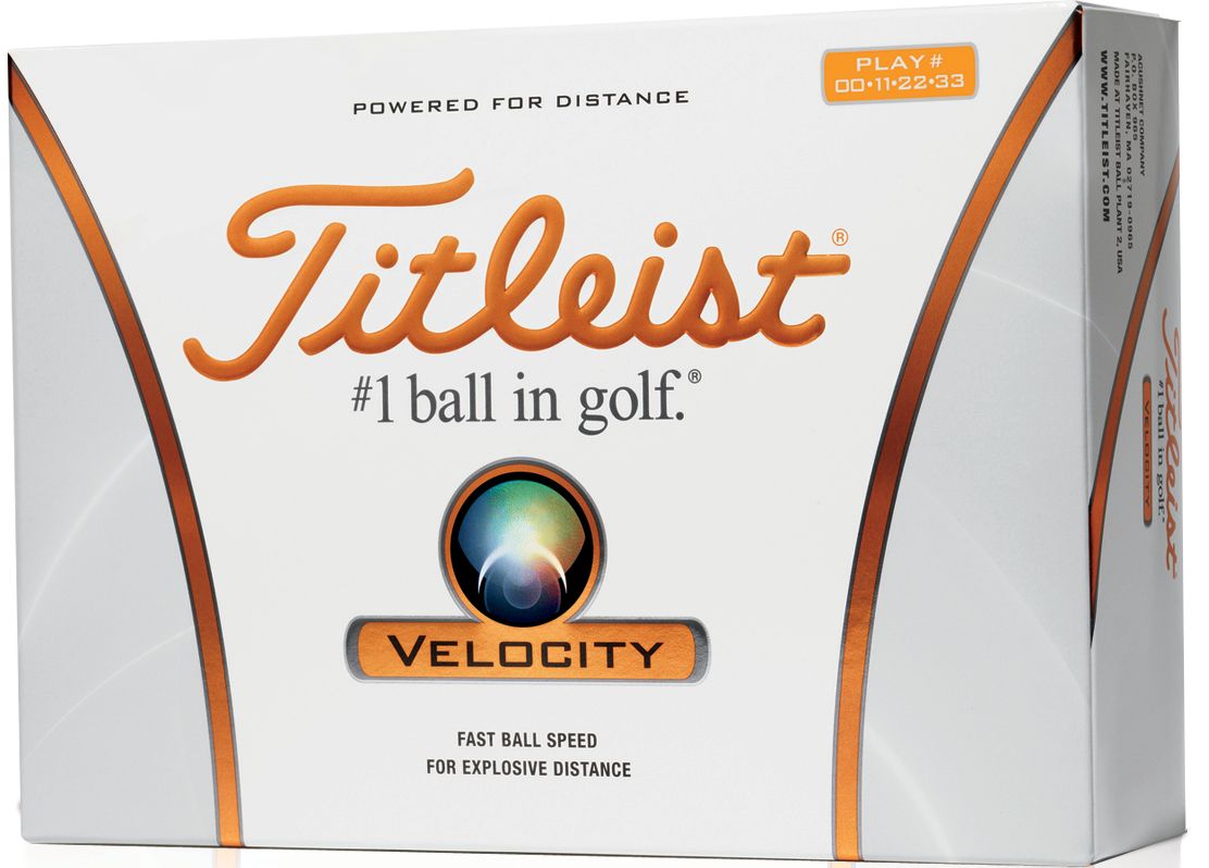 Titleist Velocity Double Numbers Golf Balls - 12 pack