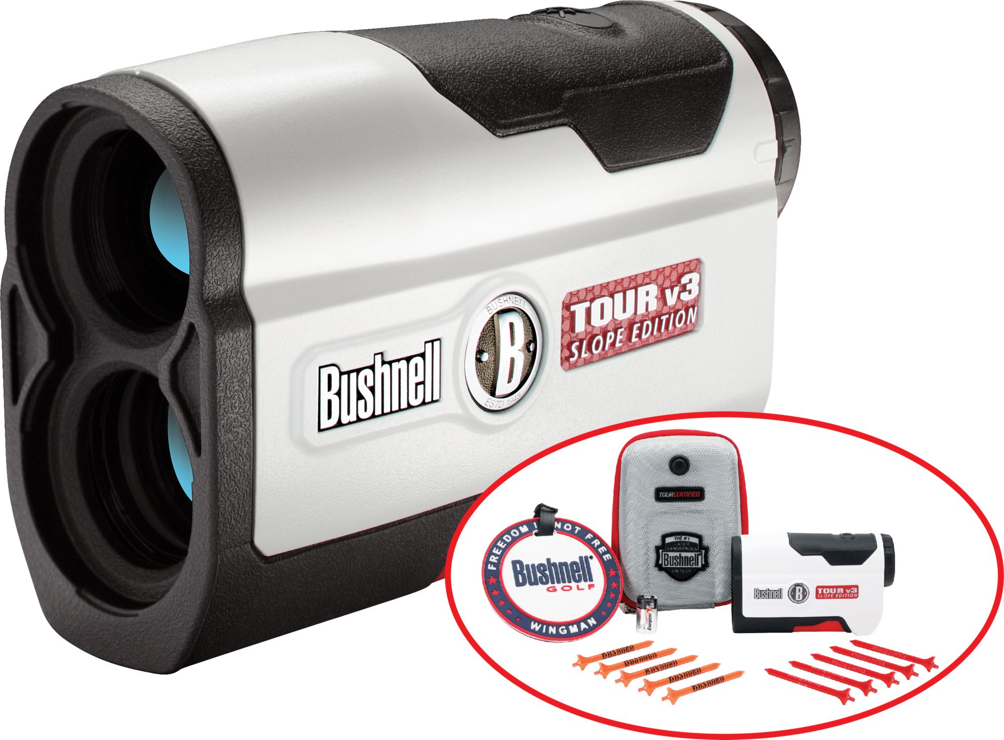 Bushnell Golf Tour v3 Slope Patriot Pack Laser Rangefinder