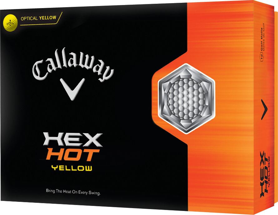 Callaway HEX Hot Yellow Golf Balls - 12 pack (Personalized)
