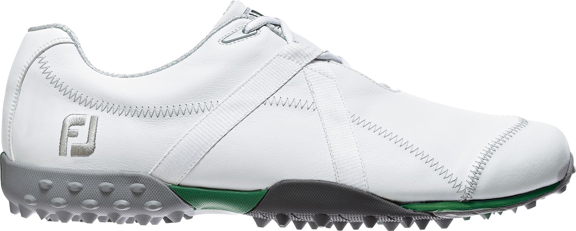 mens white leather golf shoes