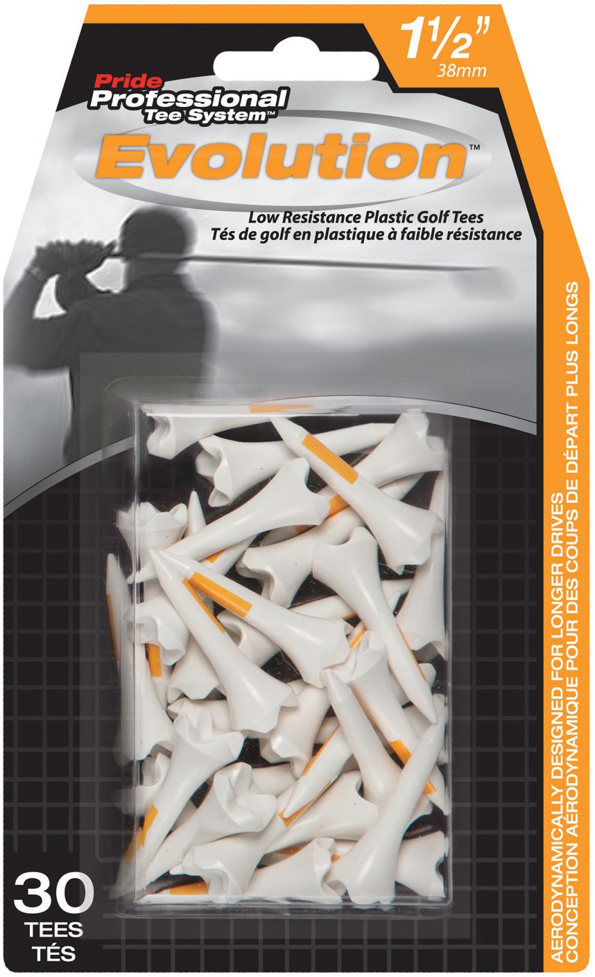 Pride Golf Evolution 1&frac12;" Tees - 30 Pack