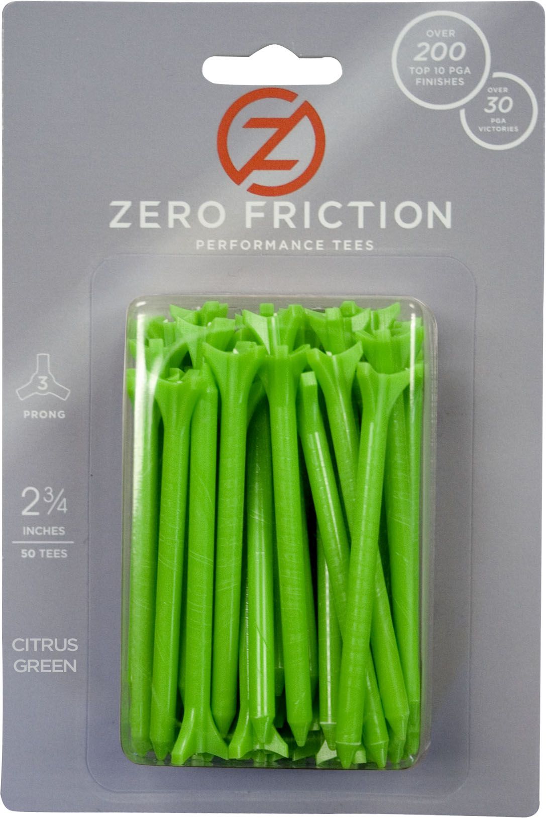 Zero Friction 2 3/4" 3-Prong Biocomposite Tees