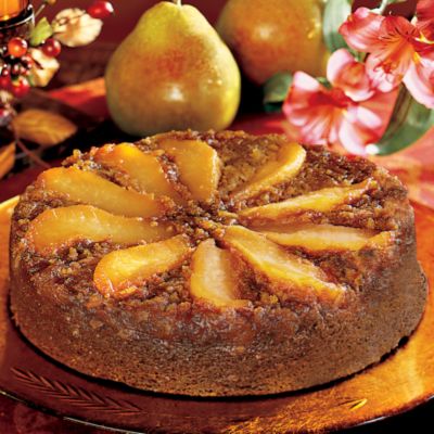 Pear Ginger Upside-Down Cake