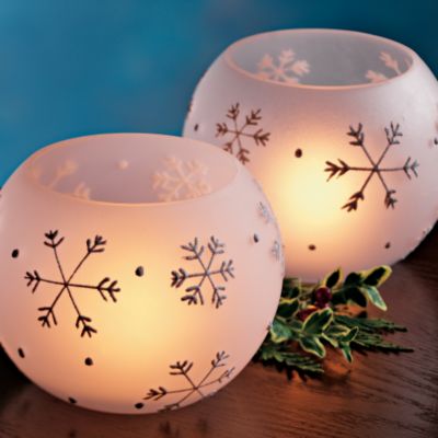 Snowflake Candle Lamps