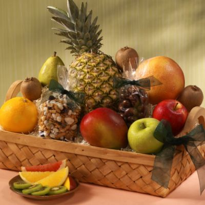 <font color=red>NEW</font> Deluxe Organic Fruit Basket