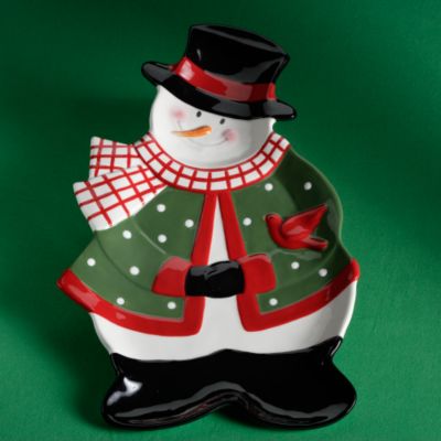 <font color=red>NEW</font> Snowman Cookie Platter