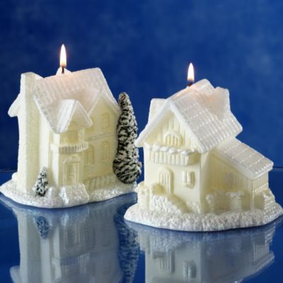 <font color=red>NEW</font> Christmas Village House Candles