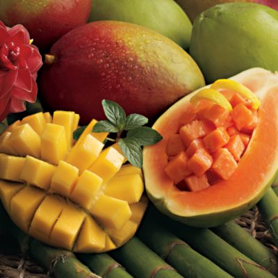 Light-Size Papayas &amp; Mangoes