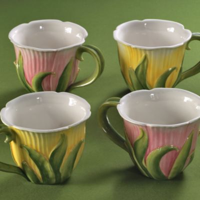 Four Tulip Cups