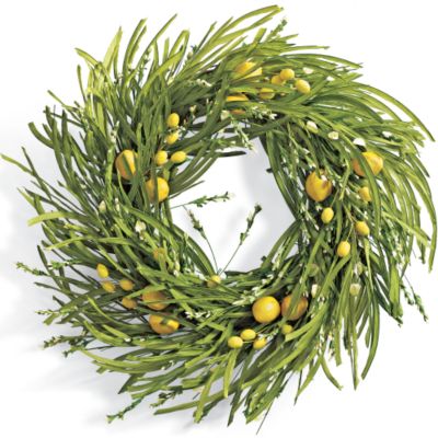 Wreath of Lemons and Green Grass