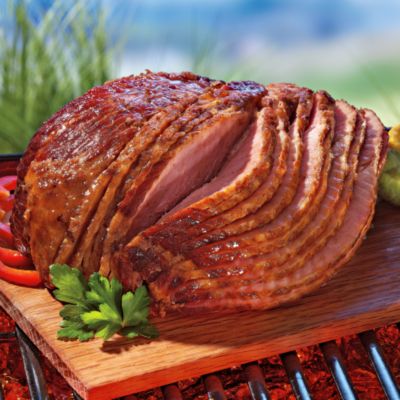 Grilling Ham with Oak Plank