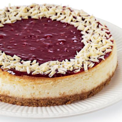 Raspberry-White Chocolate Cheesecake