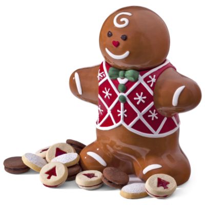Ginger Boy Cookie Jar & Cookies