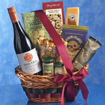 Gourmet Greetings Wine Basket
