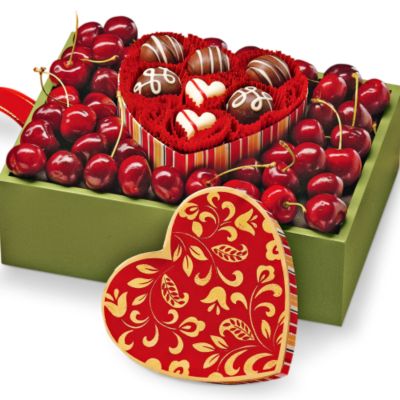 Fresh Cherries with Chocolate