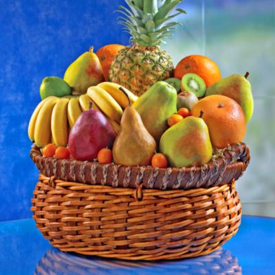 Deluxe Luxury Fruit Gift Basket