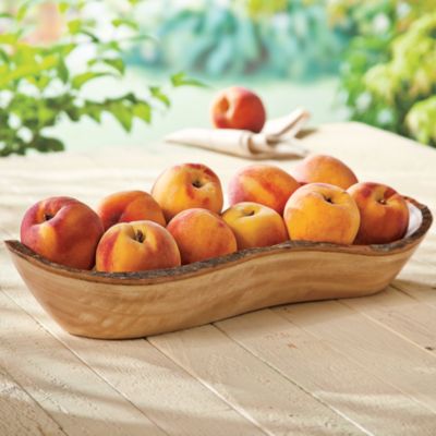 Oregold® Peaches and Mango Wood Bowl