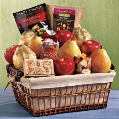 Deluxe Gift Basket Gourmet Fruit Gift