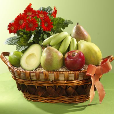 Fruit & Daisy Gift Basket