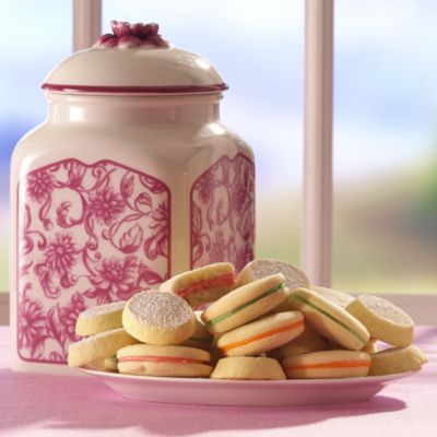 Spring Peony Cookie Jar & Cookies Gift