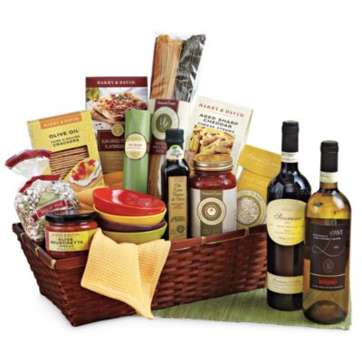 Cucina d'Italia Gift Basket with Wine