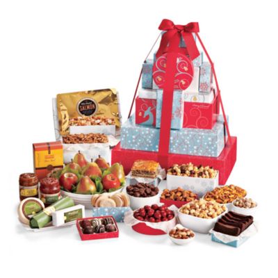 Holiday Tower of Treats Gift - Ultimate, christmas gift idea, christmas gift online, best christmas gift idea, fun christmas gift