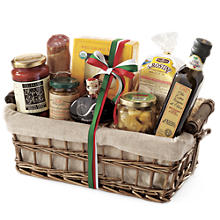 Italian Antipasto Basket, food gift basket, unique gift basket, gourmet gift basket