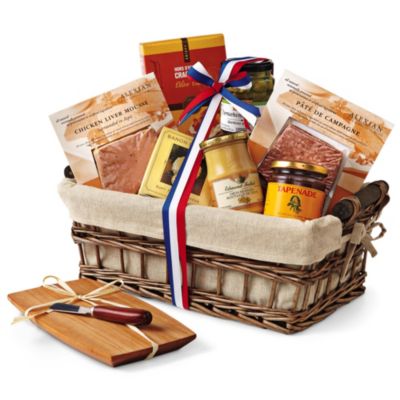 French Picnic Basket, food gift basket, unique gift basket, gourmet gift basket
