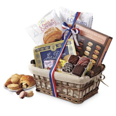 French Patisserie Basket, holiday gift basket, good gift basket, Christmas gift idea