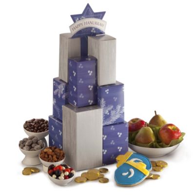 Hanukkah Tower, hanukkah gift idea, hanukkah gift basket, unique hanukkah gift, jewish holiday gift