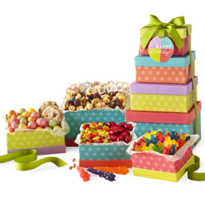 Happy Birthday Gift Tower - Deluxe
