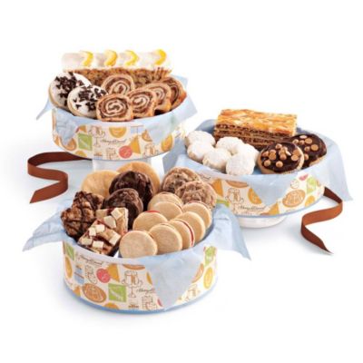 Deluxe Top Hat Bakery Stack, holiday gift basket, good gift basket, Christmas gift idea