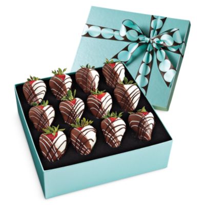 <span style=color:#bb0011>NEW</span> One Dozen Hand-Dipped Chocolate Strawberries