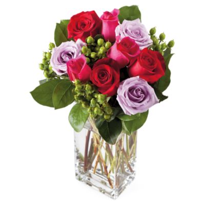 <span style=color:#bb0011>NEW</span> Pink and Purple Rose Bouquet