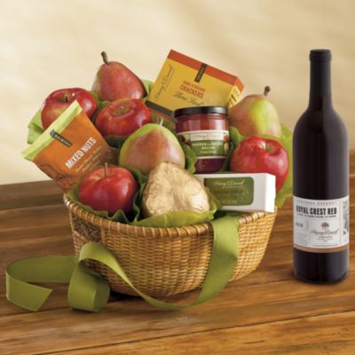 Roxy Ann Gift Basket Classic with Wine