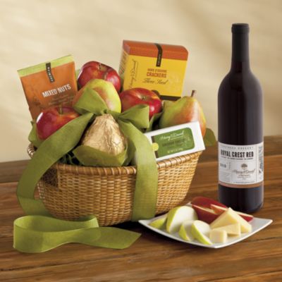 Roxy Ann Gift Basket Delight with Wine