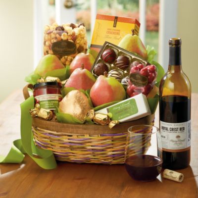 NEW Crater Lake Gift Basket Classic with Wine
