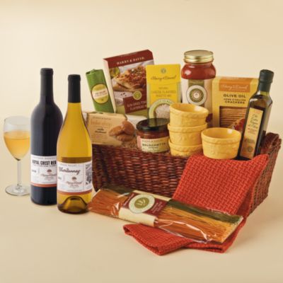 Cucina D&#39;Italia Gift Basket with Wine
