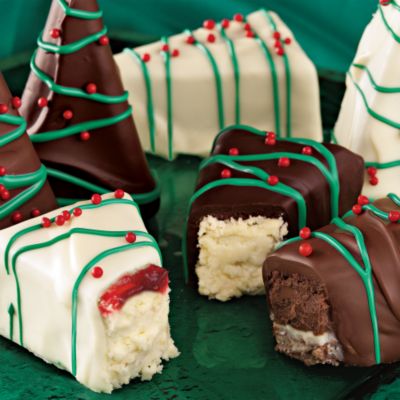 Christmas Tree Cheesecakes