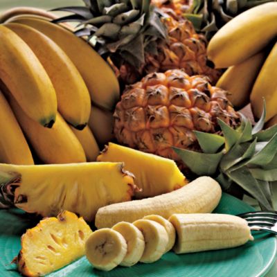 Tropical Pineapples &amp; Bananas