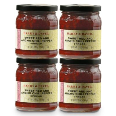 Sweet Red Ancho Chili Spread Gourmet Gift – 4 jars