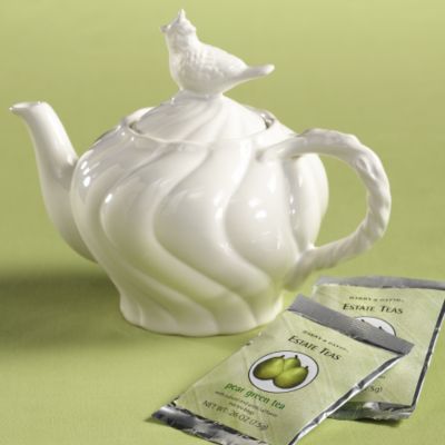 White Bird Teapot
