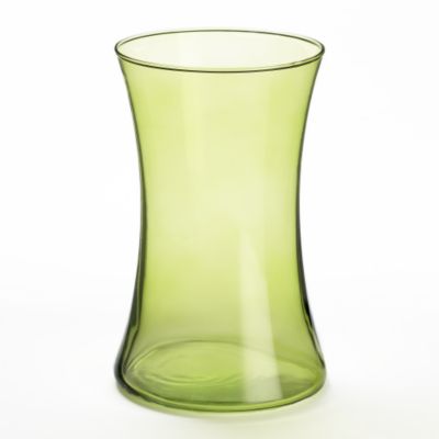 Green Flared Floral Vase