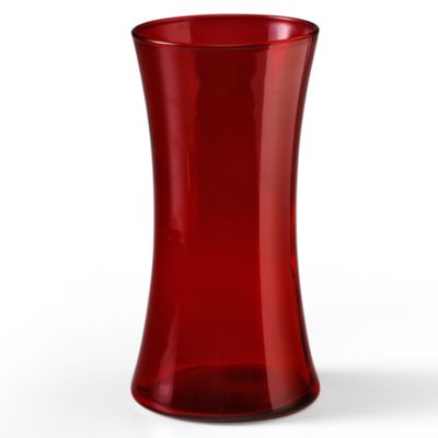 Ruby Red Tall Gathering Vase