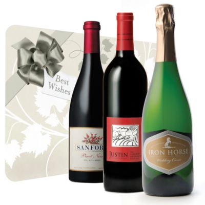 Best Wishes Wedding & Anniversary Wine Trio