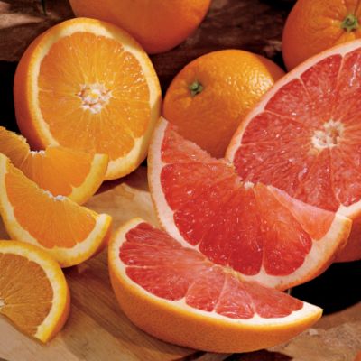 Light-Size Royal Grapefruit and Oranges